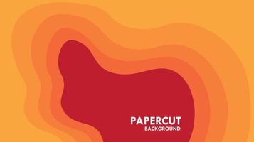 Abstract background with papercut style vector