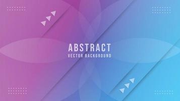 Abstract gradient blue and purple background with shadow line shapes vector