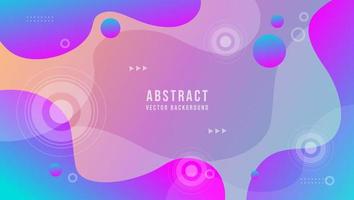 Colorful geometric background. Fluid shapes composition. vector