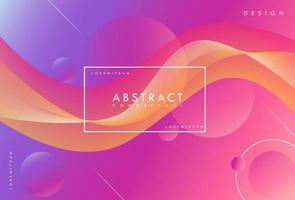 Abstract purple background with fluid shapes vector