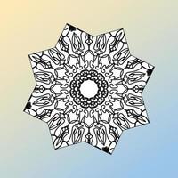 beautiful mandala in the stars vector