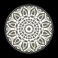 Circular pattern in the form of mandala with flower for henna mandala tattoo decoration. vector