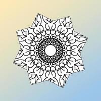 beautiful mandala in the stars vector