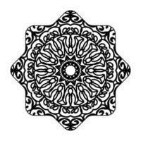 hermoso mandala en las estrellas. vector