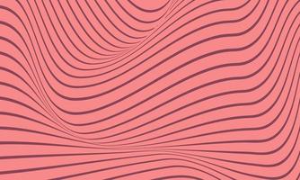 Abstract pink stripe background with wavy lines pattern. vector