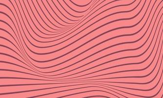 Abstract pink stripe background with wavy lines pattern. vector