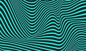 Abstract stripe background in black and blue with wavy lines pattern. vector