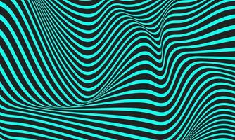 Abstract stripe background in black and blue with wavy lines pattern. vector