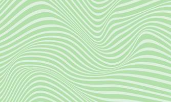 Fondo abstracto de rayas verdes con patrón de líneas onduladas. vector
