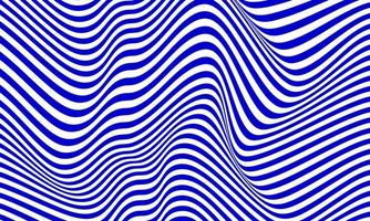 Abstract stripe background in white and blue with wavy lines pattern. vector
