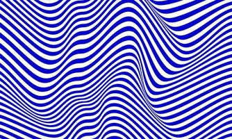 Abstract stripe background in white and blue with wavy lines pattern. vector