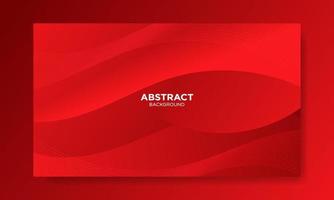 Abstract Red Fluid Wave Background vector