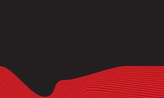 Abstract Stripe Background In Red And Black With Wavy Lines Pattern. vector