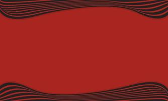 Abstract Stripe Background In Red And Black With Wavy Lines Pattern. vector