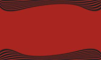 Fondo de rayas abstractas en rojo y negro con patrón de líneas onduladas. vector