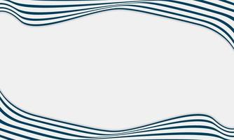 Abstract Stripe Background In White And Blue With Wavy Lines Pattern. vector
