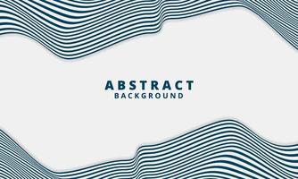 Abstract Stripe Background In Blue And White With Wavy Lines Pattern. vector