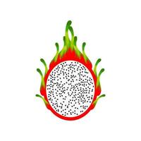 vector o clipart de la fruta del dragón. icono de la fruta del dragón