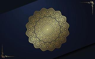 Luxury ornamental mandala background with arabic islamic east pattern style vector