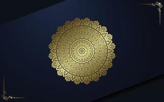 Luxury ornamental mandala background with arabic islamic east pattern style vector