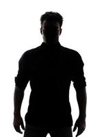 Man in silhouette photo