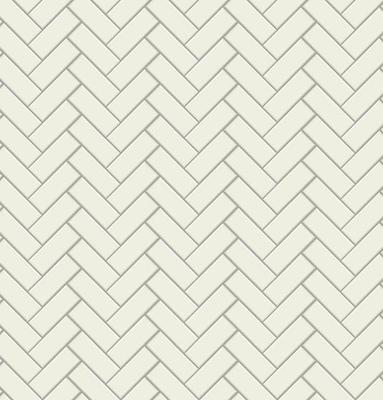 Subway tile pattern. Metro white ceramic bricks background. Vector realistic illustration.