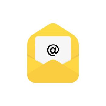 Email message envelope vector icon