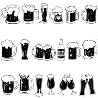 Beer and beverages design elements collection vector
