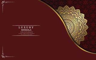 Mandala template with elegant, classic elements. Great for invitation, flyer, menu, brochure, background vector