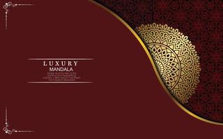 Mandala template with elegant, classic elements. Great for invitation, flyer, menu, brochure, background vector