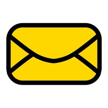 simple envelope icon design. icon design for website templates. icon design for apps vector