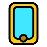 simple style mobile phone icon design. icon design for website templates. icon design for apps vector