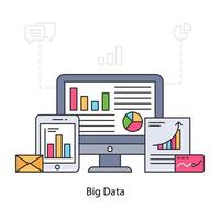 A perfect design illustration of big data