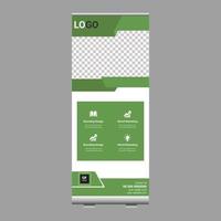 business roll up banner template design layout vector