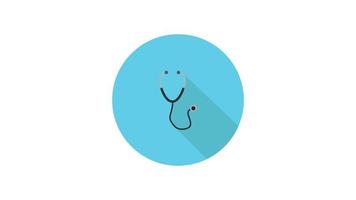 Stethoscope on a white background video