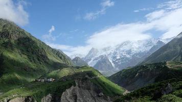 Snow Covered Peaks of Kedar Mountain Range photo