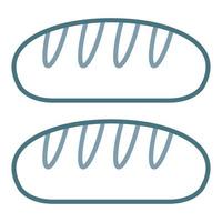 Loaf Line Two Color Icon vector