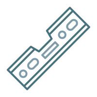 Level Tool Line Two Color Icon vector