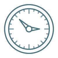 Clock Line Two Color Icon vector