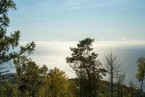 Natural landscape with a view of lake Baikal. photo