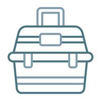 Tackle Box Line Two Color Icon vector