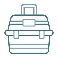 Tackle Box Line Two Color Icon vector