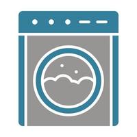 Laundry Machine Glyph Two Color Icon vector