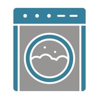 Laundry Machine Glyph Two Color Icon vector
