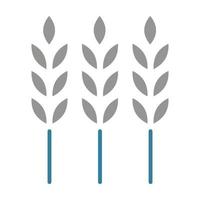 Wheat Glyph Two Color Icon vector