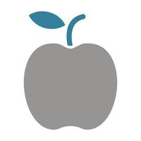 Apple Glyph Two Color Icon vector