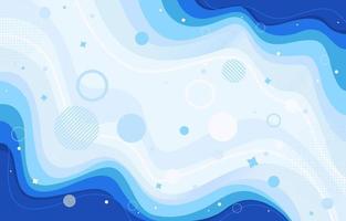 Blue Liquid Wave Abstract Background