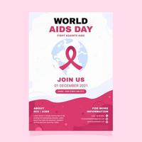 World AIDS Days Event Poster vector