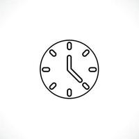 icono de reloj. estilo plano del símbolo del tiempo del reloj. diseño de icono de sitio web, logotipo, aplicación, interfaz de usuario. ilustración - vector. Eps10. vector