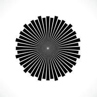 Rays, beams element. Sunburst, starburst shape background. Circular geometric. Abstract circular geometric shape. illustration - Vector